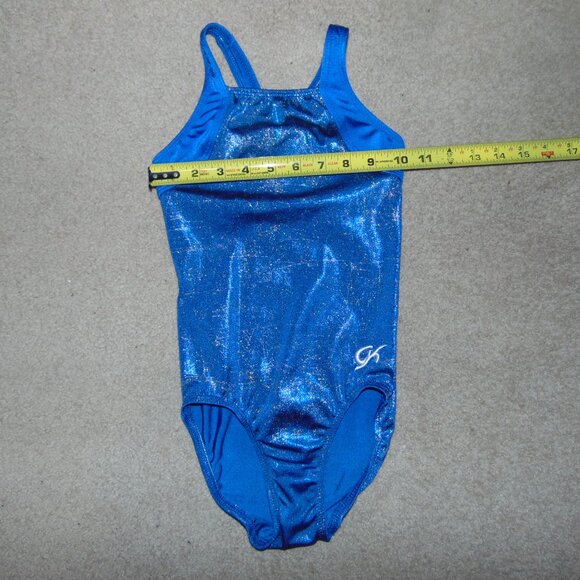 GK Blue Silver Splatter Leotard NoTag - Picture 6 of 6